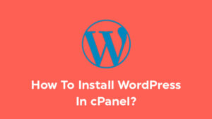 Wordpress installation in cPanel